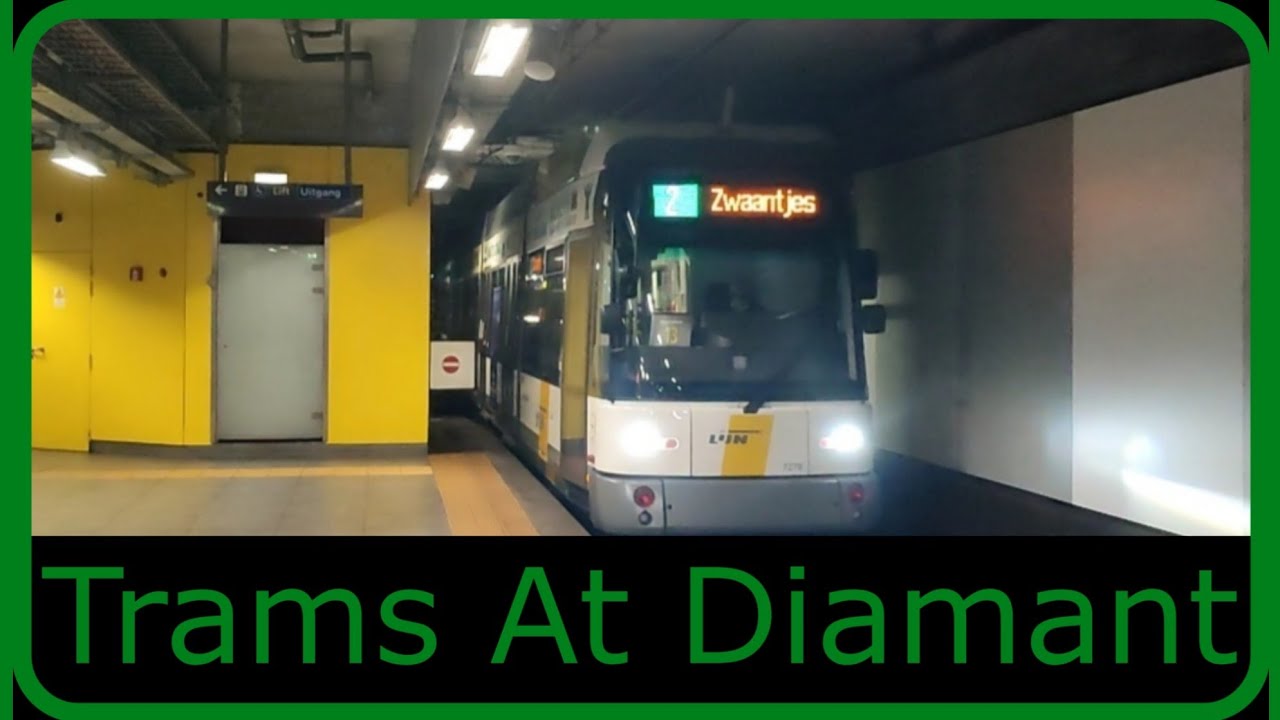 Trams At Diamant! (Antwerp Central Station)(02/01/2025)