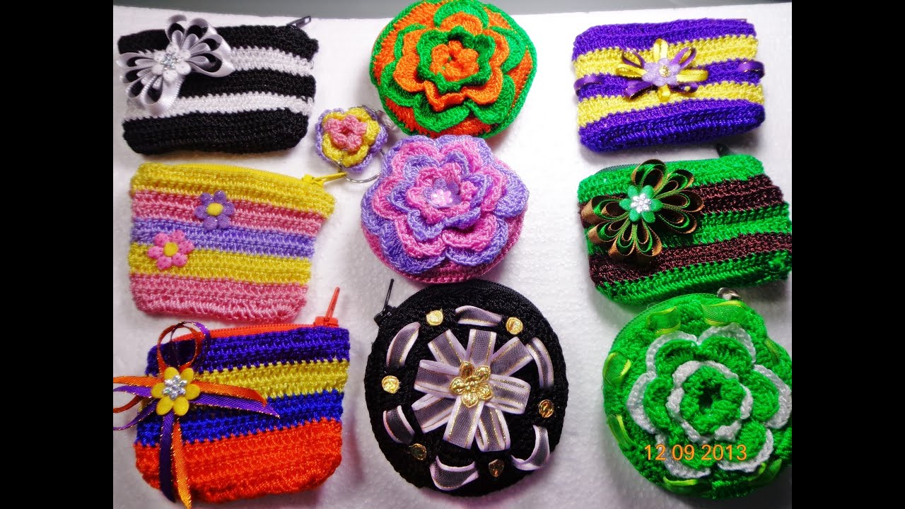MONEDEROS PARA NEGOCIO TEJIDO A CROCHET PASO A PASO