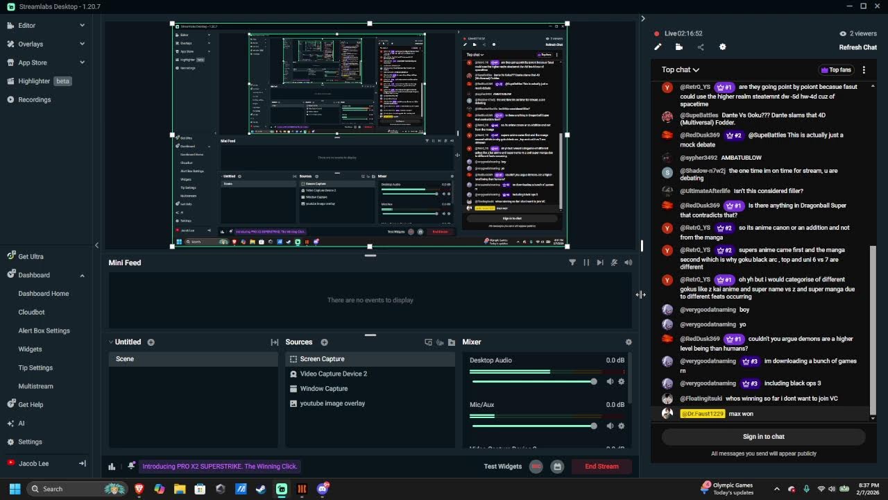 Debate Stream:  Goku vs Dante
