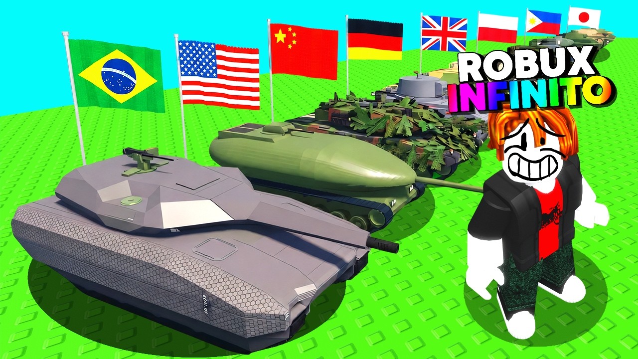 💲 GASTEI $100.000 ROBUX PARA O BRASIL SER O TOP 1 DA GUERRA NO ROBLOX! 🇧🇷