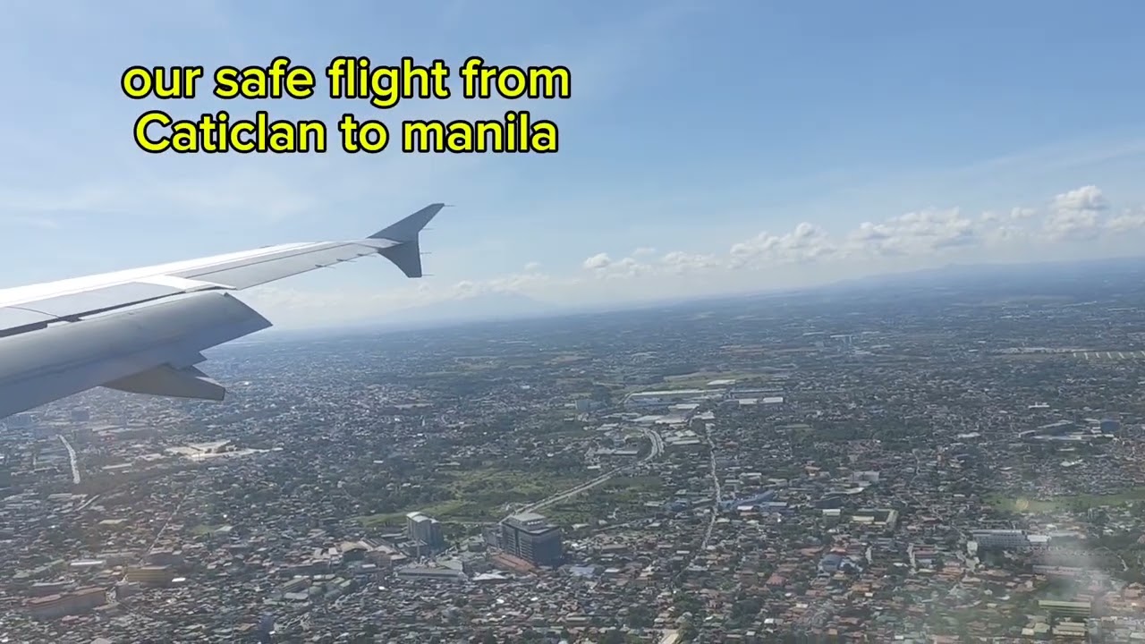 OUR SAFE FLIGHT FROM CATICLAN TO MANILA #youtube  #youtubevideo #travel #trending 
