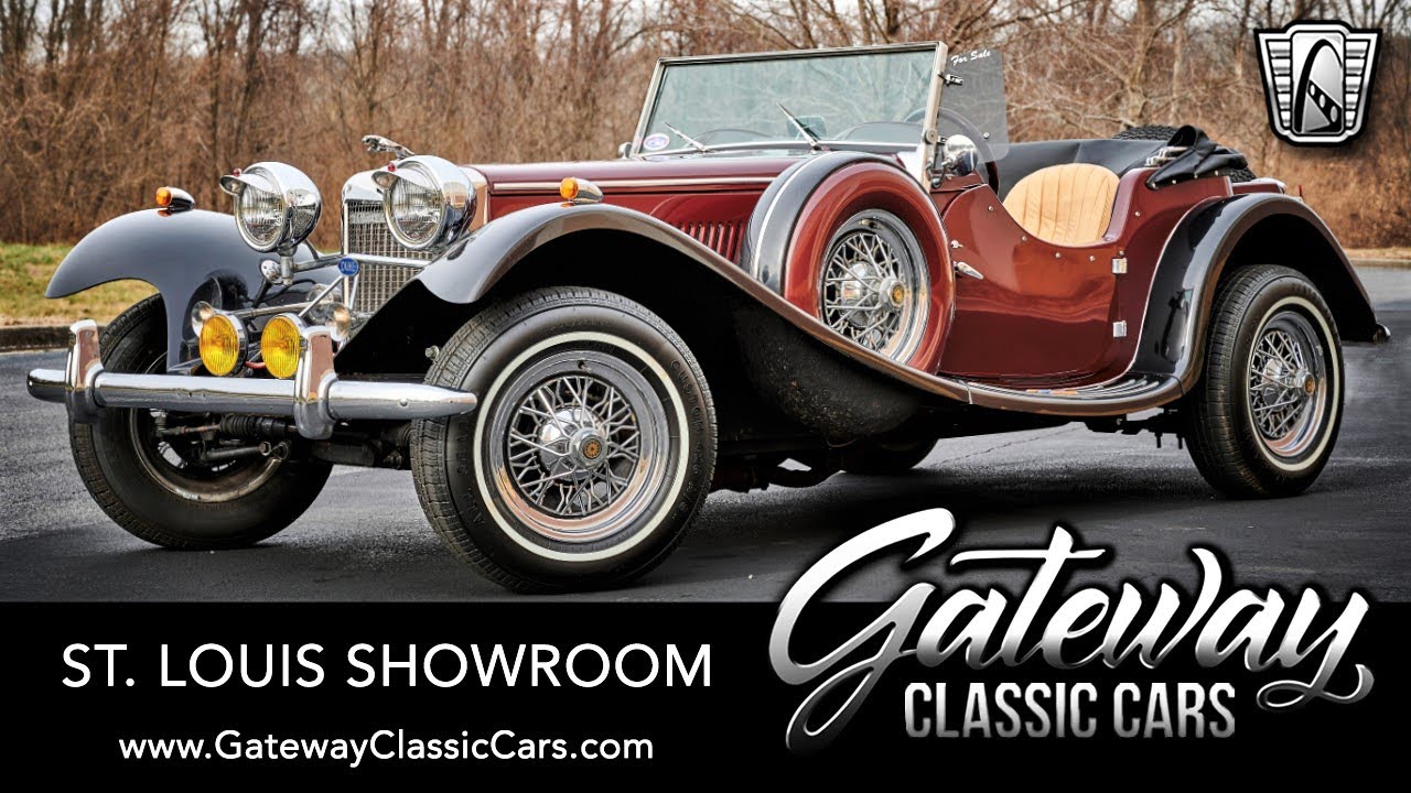 1987 Classic Roadster Jaguar SS100 Replica Gateway Classic Cars St. Louis #8665