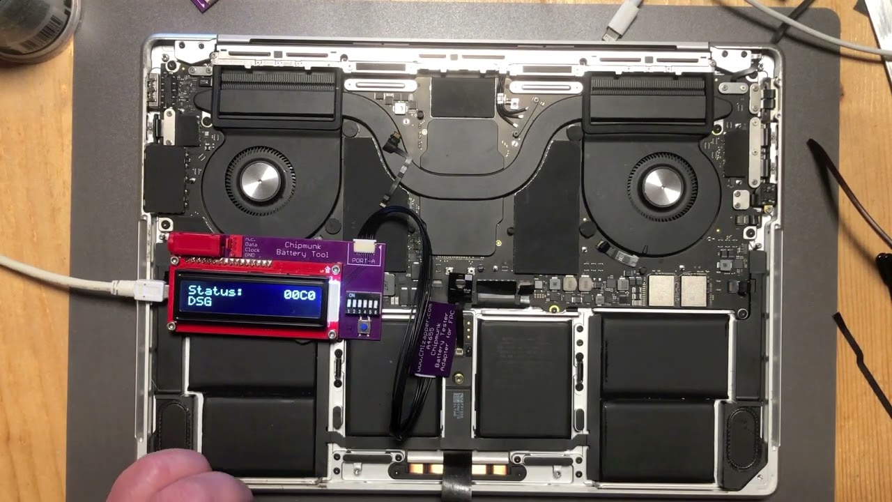 Chipmunk Battery Tool to read MacBook batteries
