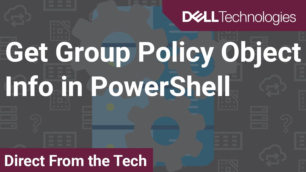 Get Group Policy Object Info in PowerShell
