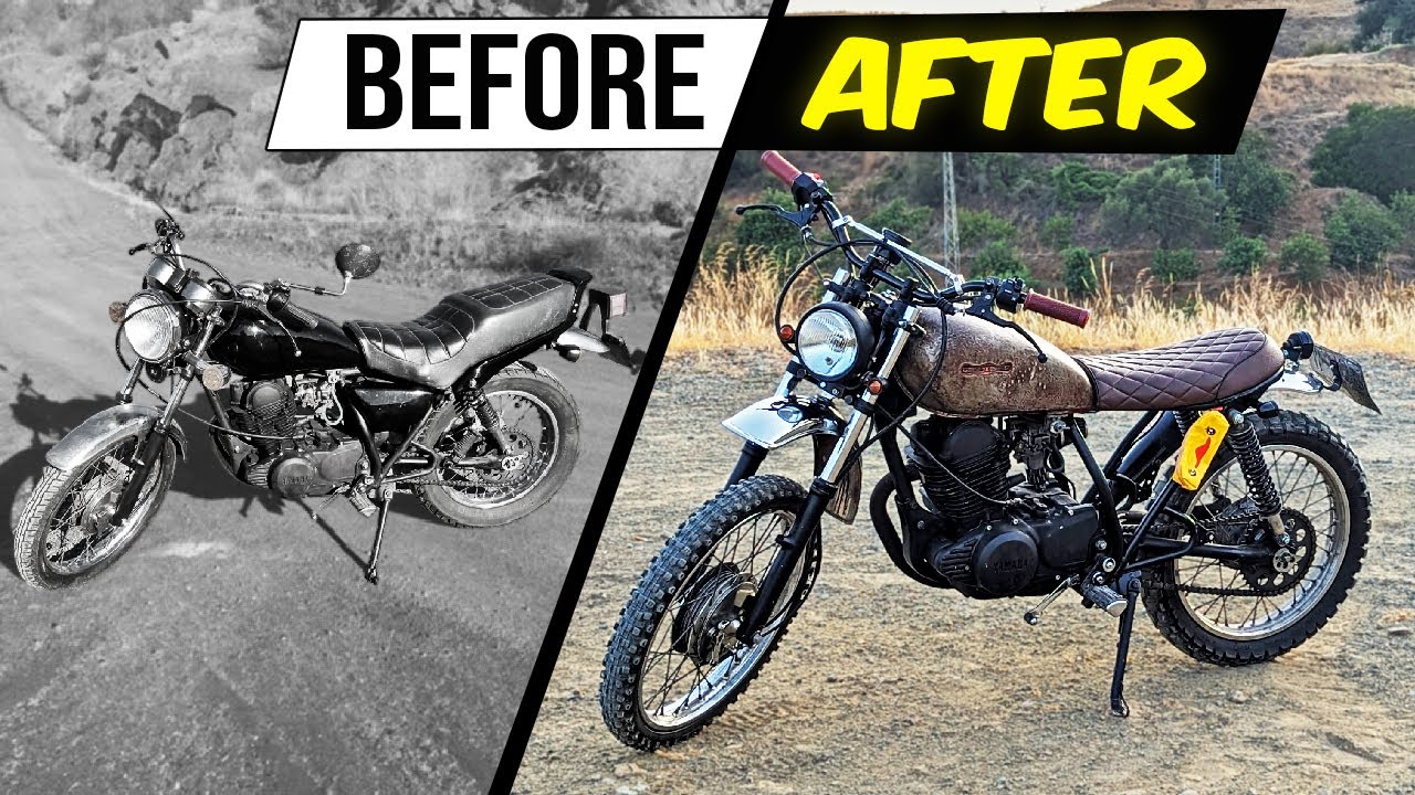 Transforming a Bargain: Yamaha SR250 Scrambler Build Timelapse