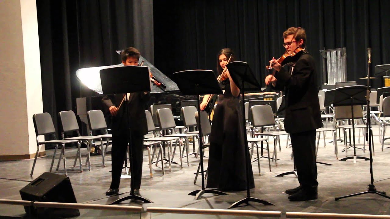 Scherzino for 3 violins, Carl Mikuli
