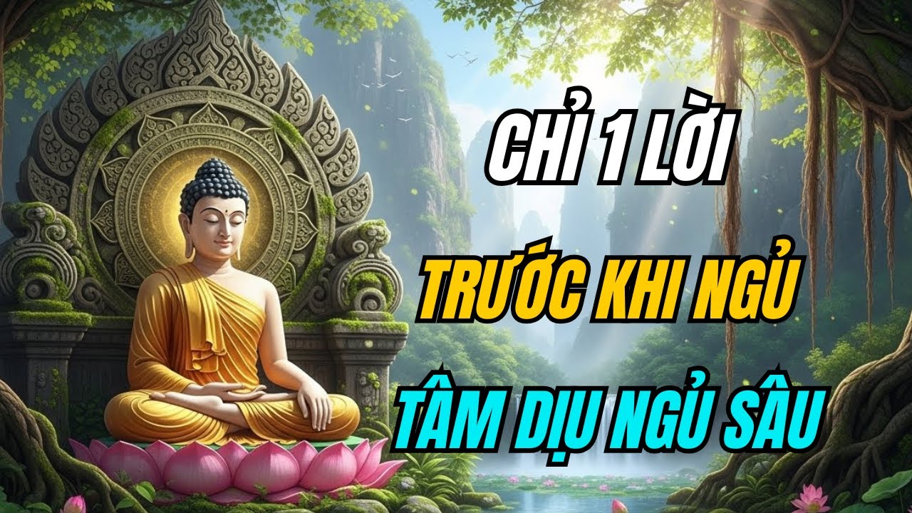 Khó Ngủ Mỗi Đêm? Chỉ Một Lời Lành Trước Khi Ngủ, Tâm Sẽ Dịu Lại.!Lắng Nghe Phật Dạy