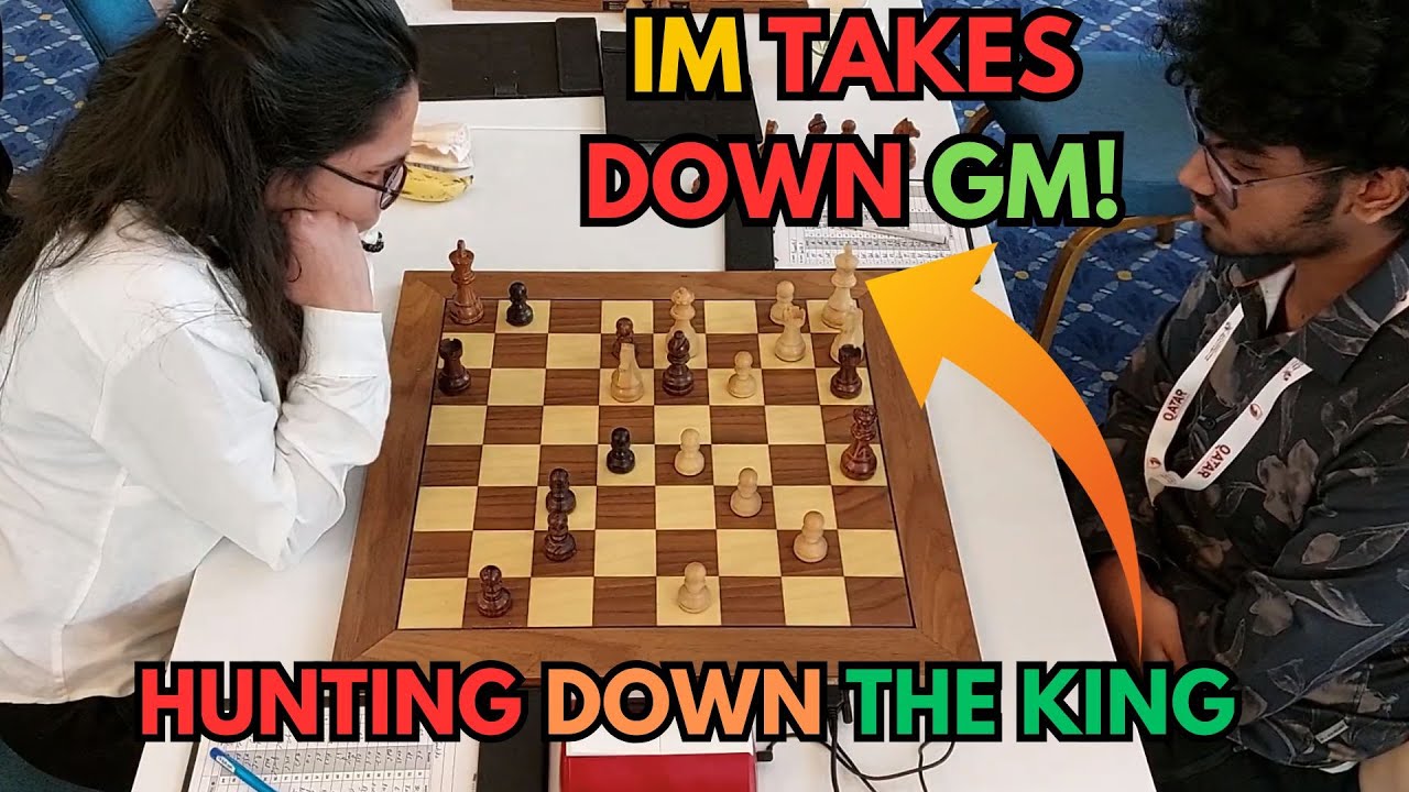 Grandmaster gets brutally Checkmated | Prraneeth Vuppala vs Vantika Agrawal | Qatar Masters 2024