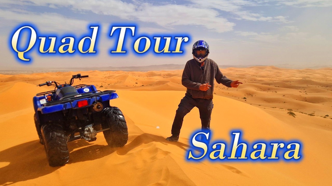 Marokko/ Sahara - Quad Tour /Sandsturm / Regen und Sturm am See / Camping unter Palmen