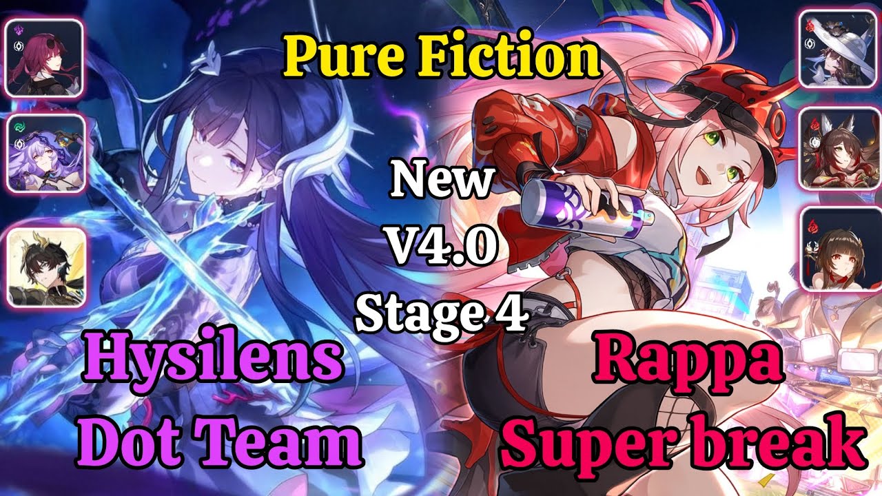 E0S0 Hysilens & E0S0 Rappa Super break New Pure Fiction Stage 4 Clear / Honkai Star rail 