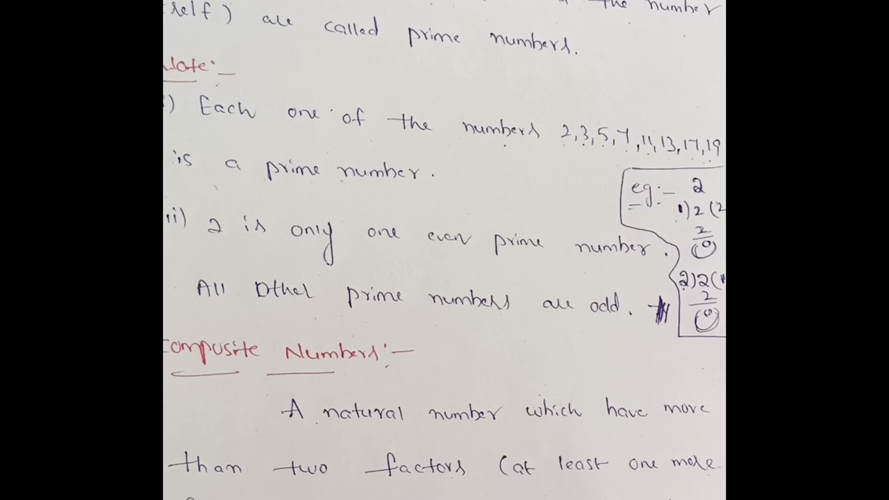 # IIT _ JEE Mathematics class # Definitions of Prime and Composite numbers and examples