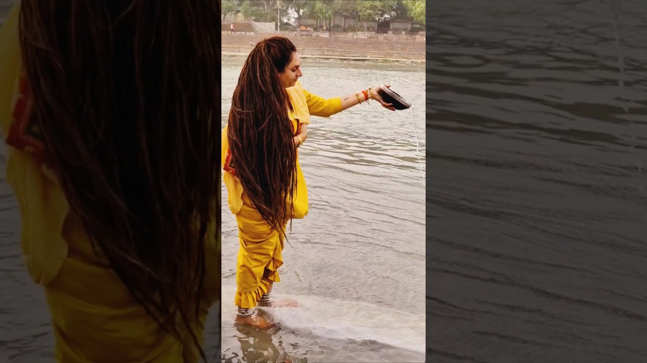 Aghori sadhwi chanchal nathji ganga mahiya k charno me #trending #nathji #mata #baba