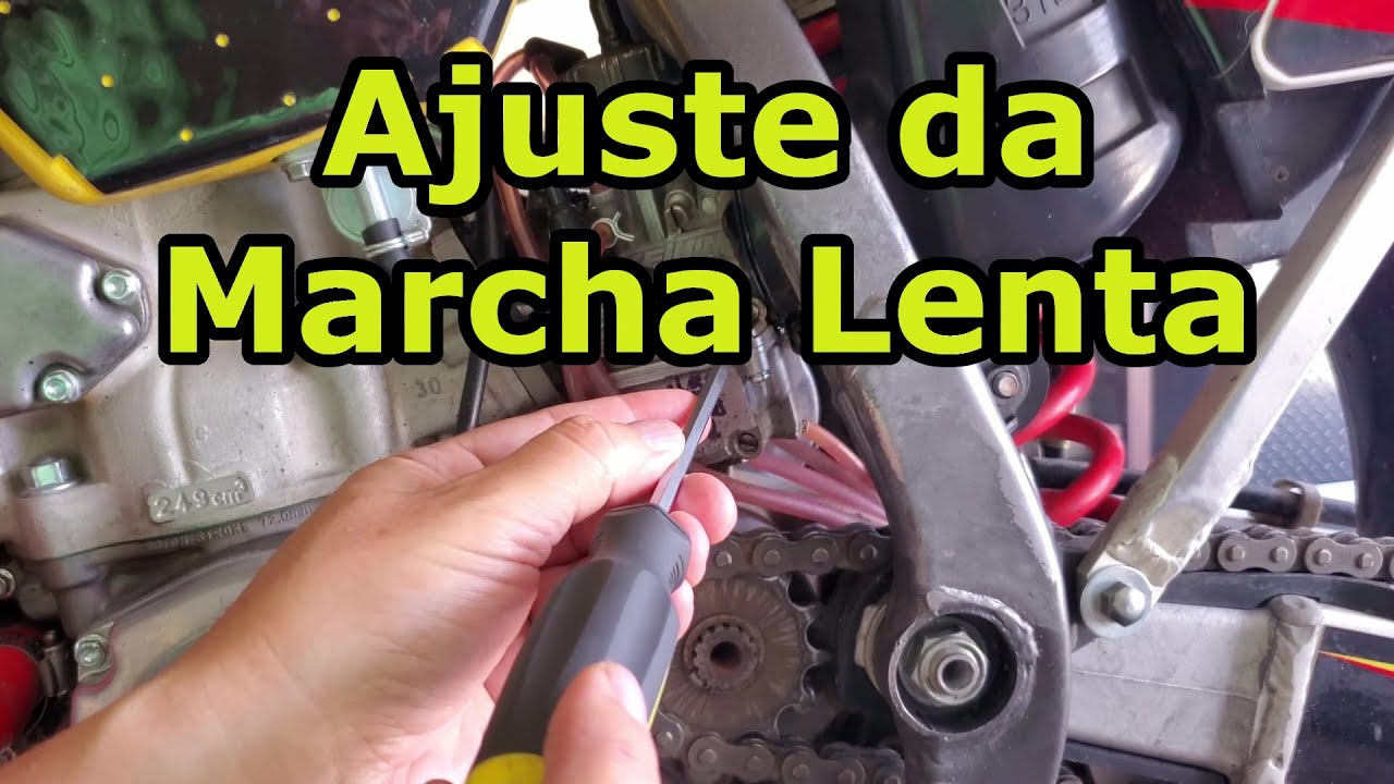 Ajuste da Marcha Lenta - Carburação 2 Tempos