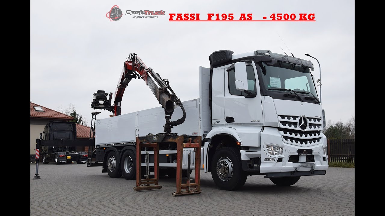 Mercedes Arocs 2545 rok 2015 FASSI F195