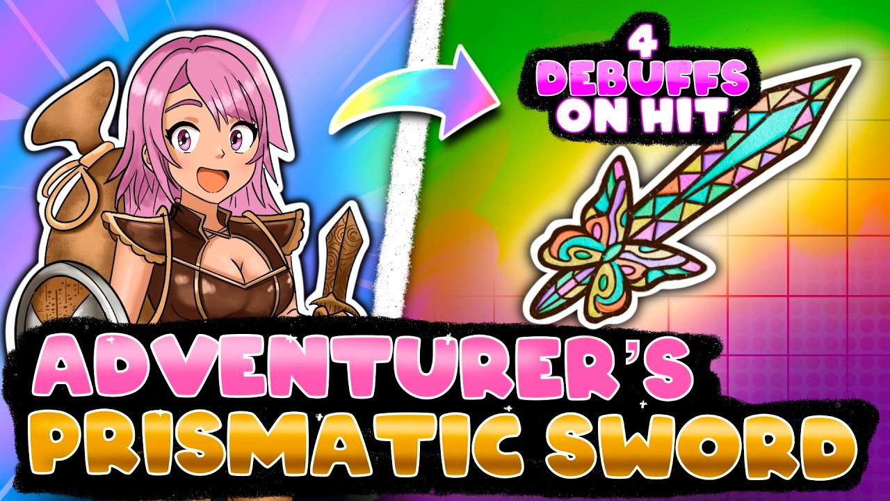 Adventurer's Dark Debuffing Prismatic Sword | Backpack Battles