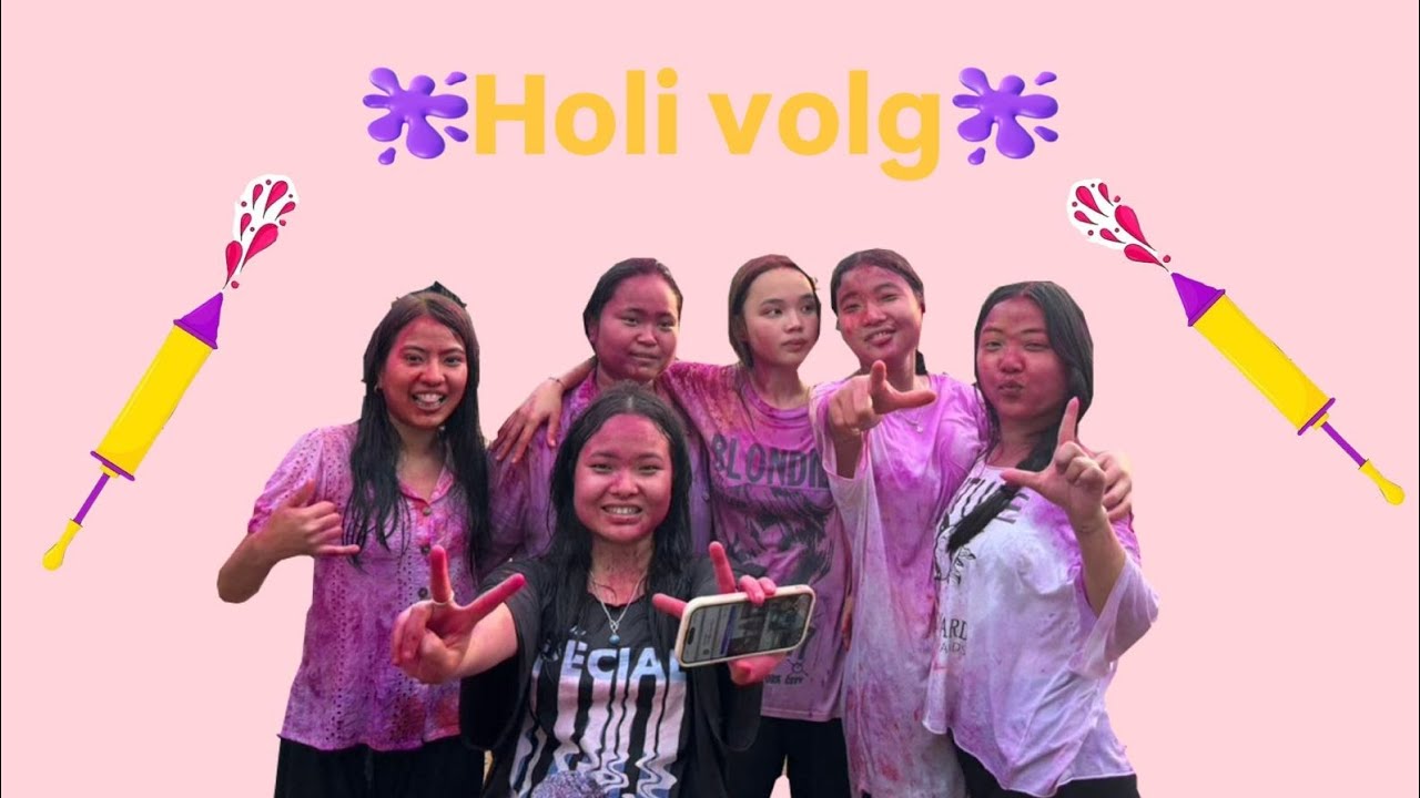 Colours of joy, memories of a lifetime 🎉🫶🏿✨️ #HoliVibes #FriendshipGoals #HoliCelebration