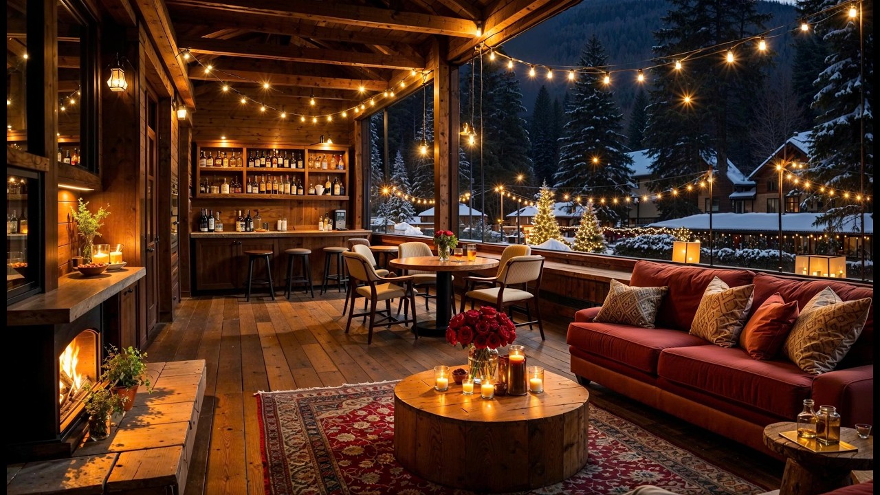 Cozy Fireplace Winter Jazz ☕🔥 | Smooth Jazz for Work, Study & Relaxation