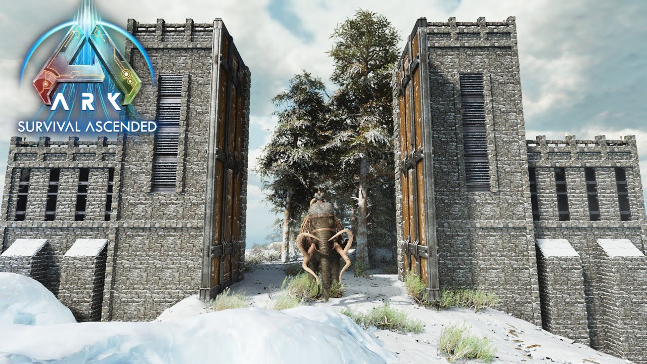 Building a HUGE Wall to Defend Our Base | ARK Survival Ascended [3]