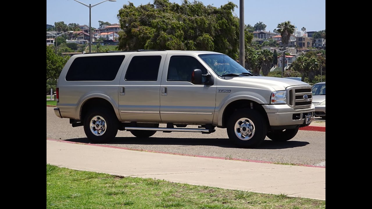2005 FORD EXCURSION LIMITED 4X4 1 OWNER LEATHER LOADED 105K MILES 4WD 6.0L DIESEL