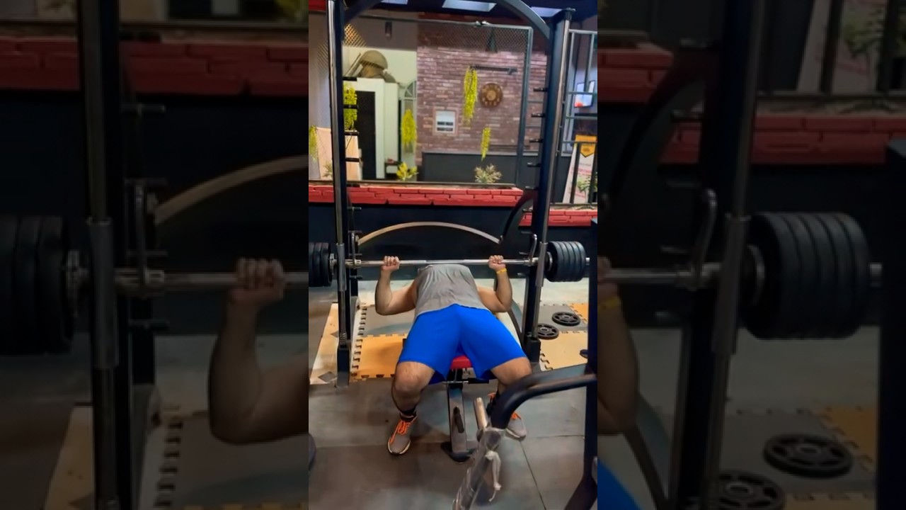 Heavy bunch press workout 🤩🔥🏋️&zwj;♀️#shorts #shortfeed #youtubeshorts #tranding #bilalriaz