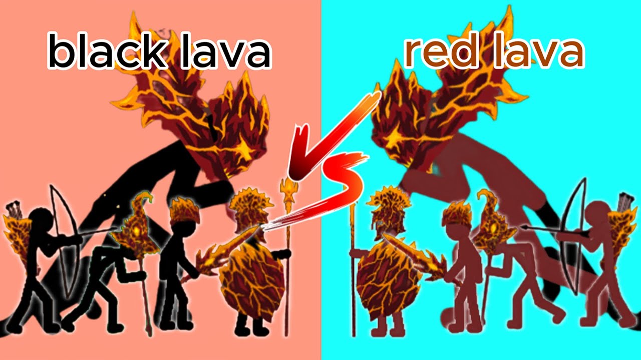 Which Lava Skin is Stronger? Black Lava vs Red Lava |Stick War Legacy