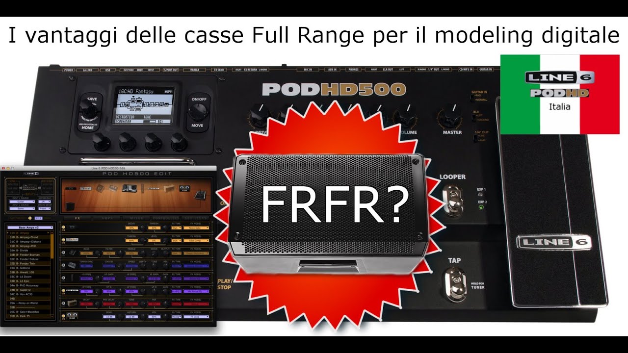 Vantaggi delle casse Full Range Flat Response per il modeling digitale | Line6 Pod HD ITA Q&A #5