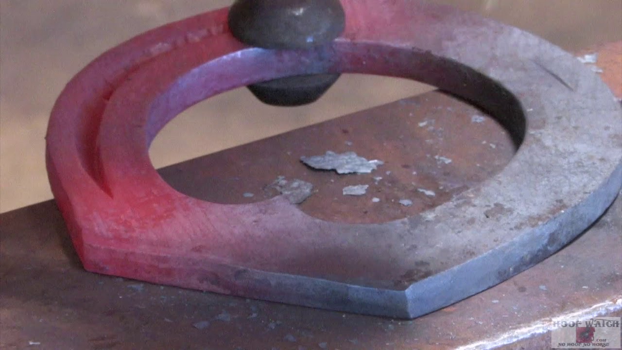 world Championship Blacksmiths Craig Trnka, CJF -  Rolled Bar Shoe