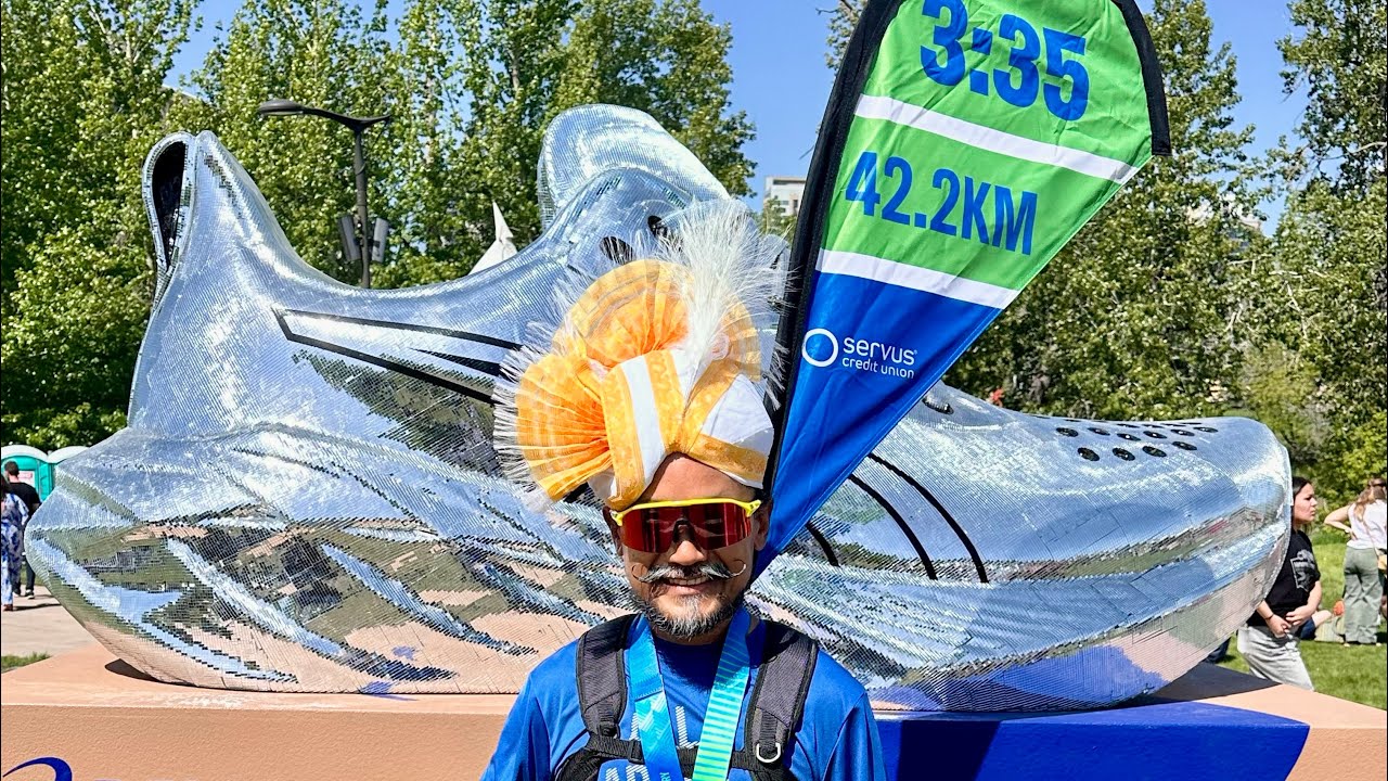 Servus Calgary Marathon 2025 pacing 3:35:00