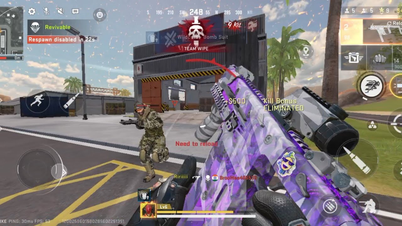Weapon VECTOR Skin Purple - Blood Strike Battle Royale