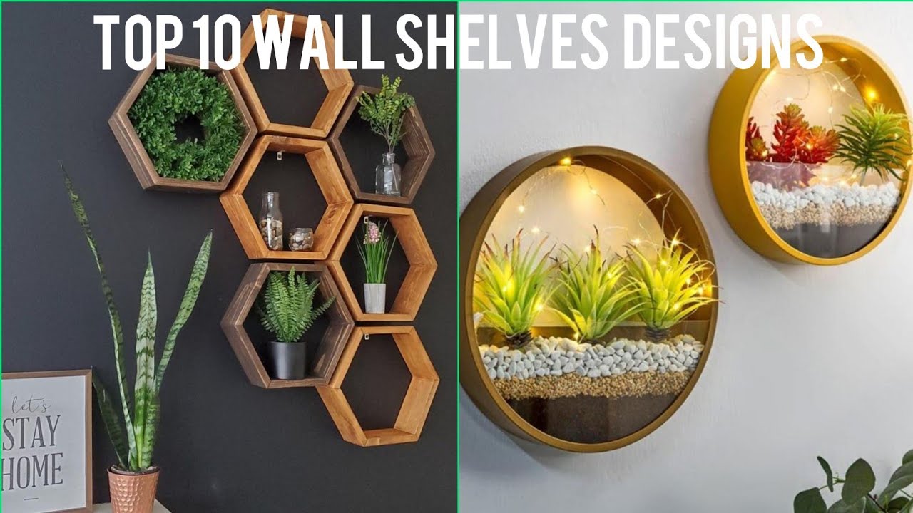 TOP 10 WALL SHELVES DESIGNS FOR LIVING ROOM FROM AMAZON | MODERN WALL SHELVES DESIGN FOR HOME DECOR
