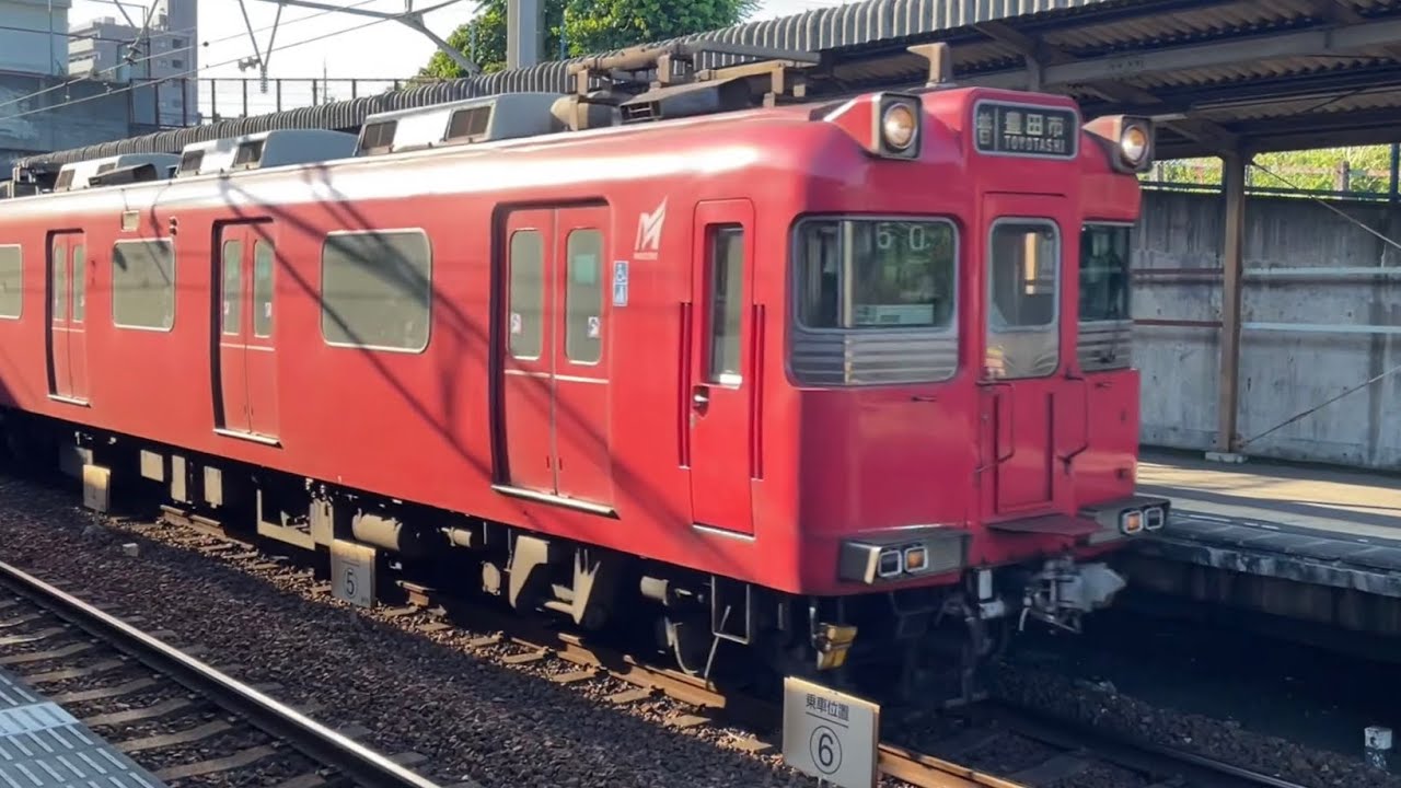 名鉄豊田線を1時間観察　名古屋鉄道上豊田駅　名古屋鉄道100系　名古屋市交通局N3000系　3050系