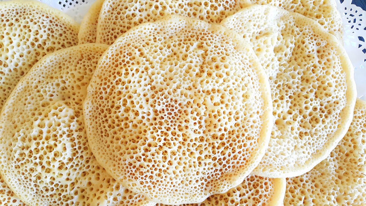 بغرير بالسميدة رقيقة ( السميد الناعم )