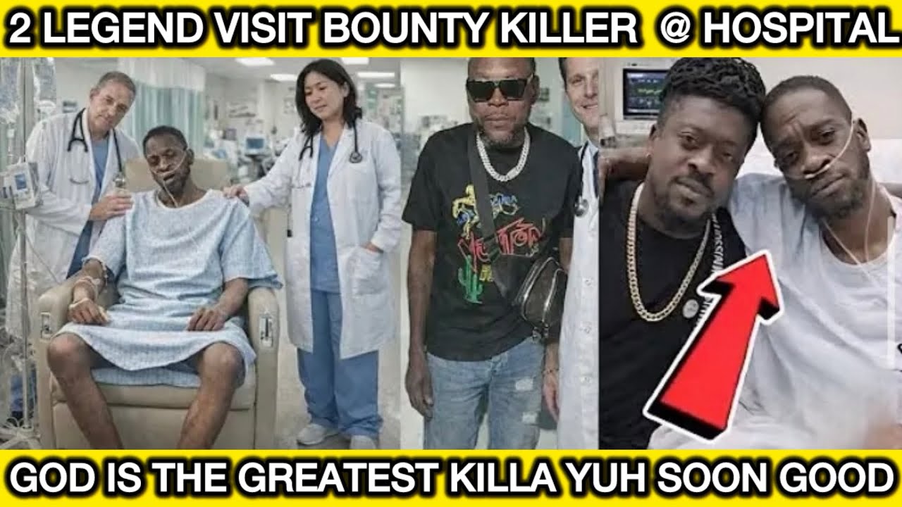 OH GOD ! Beenie man and Vybz  kartel pay their last respect to Bounty  in the Haspital prayer 🙏 