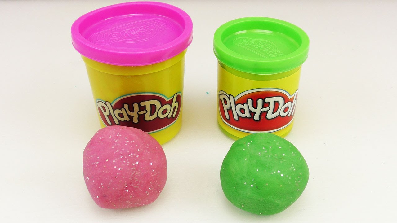 Knete selber machen Deutsch – Glitzer Play doh auf dem Herd – Aus Haushalts Utensilien