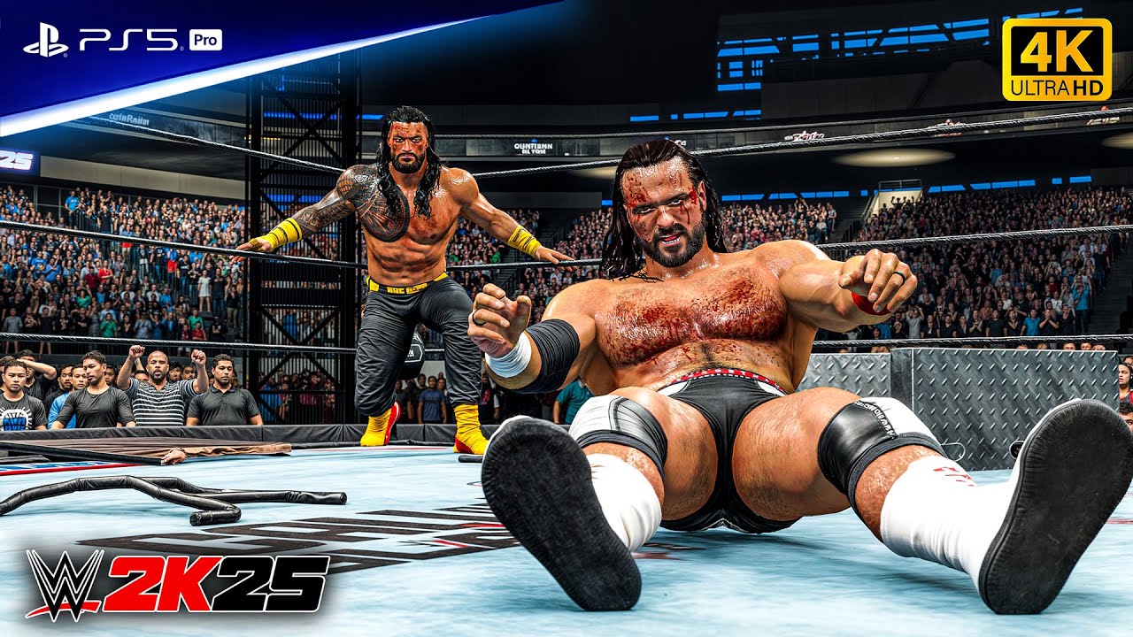 WWE 2K25 - Roman Reigns vs. Drew Mcintyre - WWE Championship at SummerSlam | PS5™ Pro [4K60]