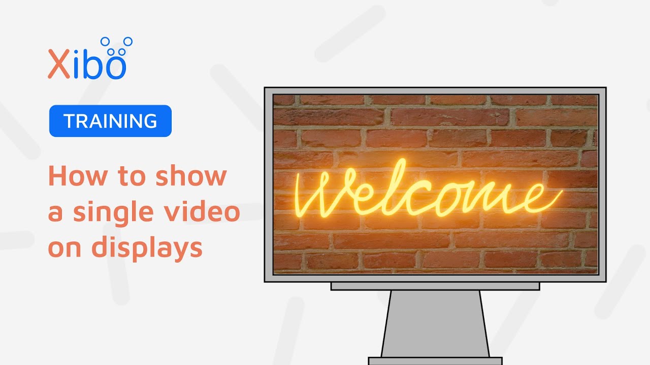 How to show a single Video on Displays.