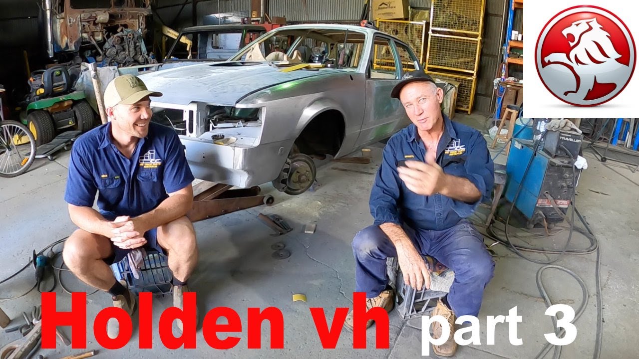 Holden Commodore VH Car rebuild Part 3 ( File finishing with no body fillers )