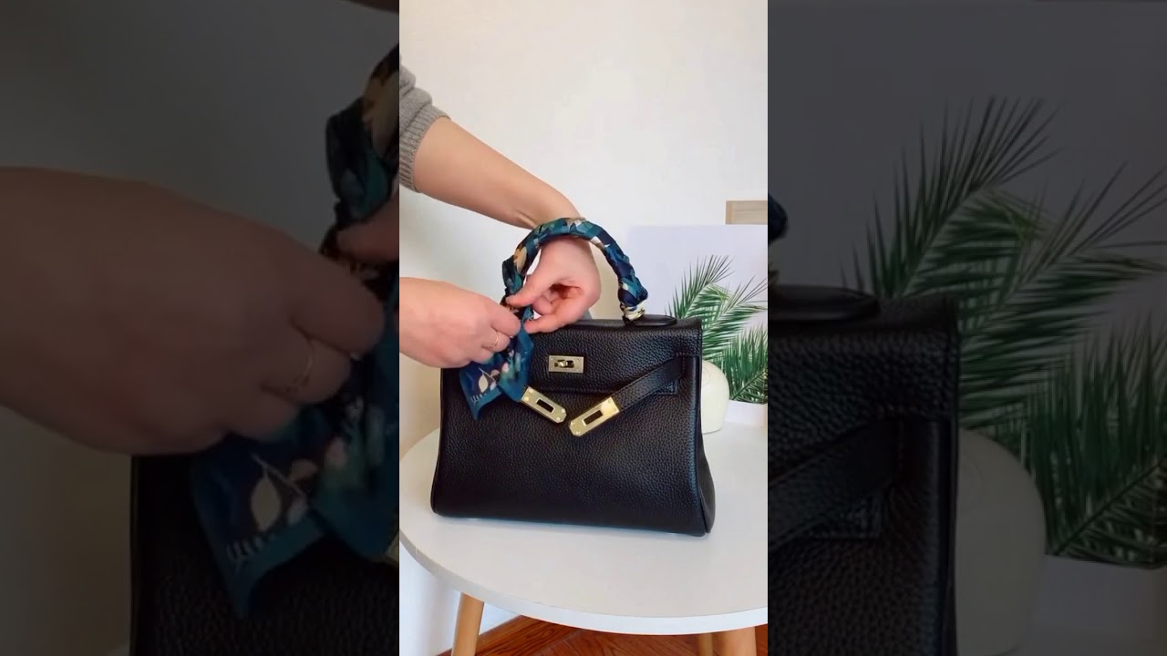 Tutoriel - 3 fa&ccedil;ons de nouer un foulard sur son sac