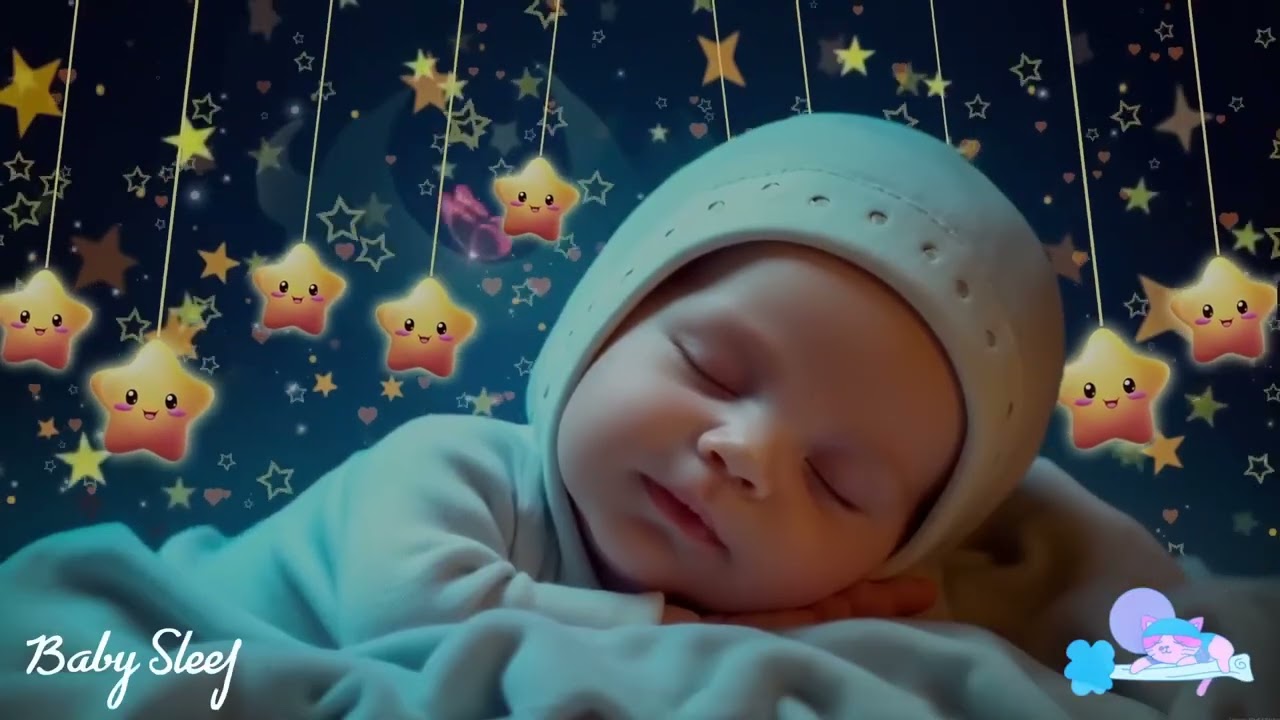 Soothing Baby Sleep Music 🌜 Mozart Brahms Lullaby 🎼 Deep Sleep Music for Gentle Healing - 24h No Ads