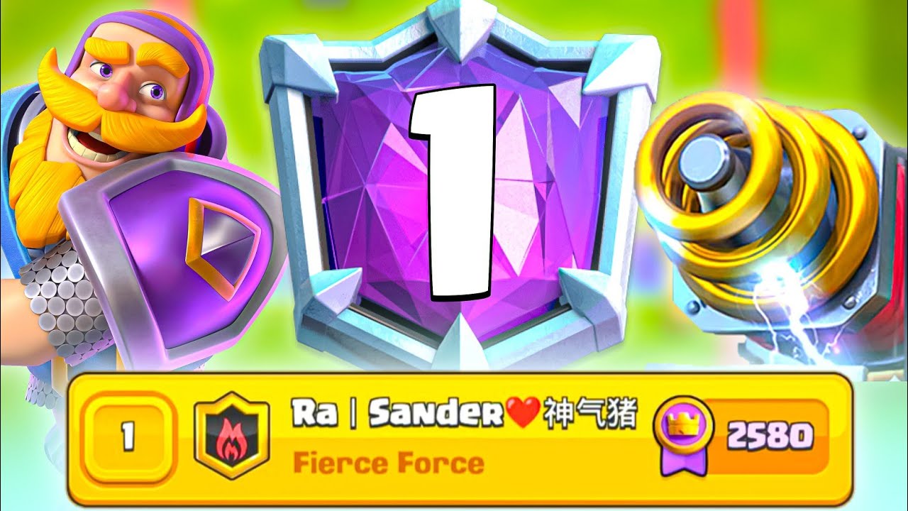 TOP 1 IN THE WORLD WITH SPARKY RAGE DECK - Clash Royale