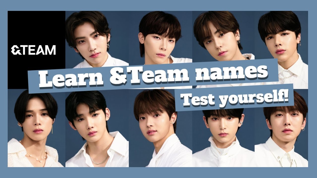 Learn &Team names - TEST YOURSELF #&team #kpop #learningnames