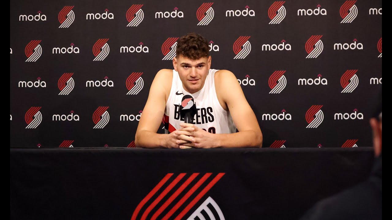 Donovan Clingan Talks About His Summer, Development At 2025 Media Day | Portland Trail Blazers