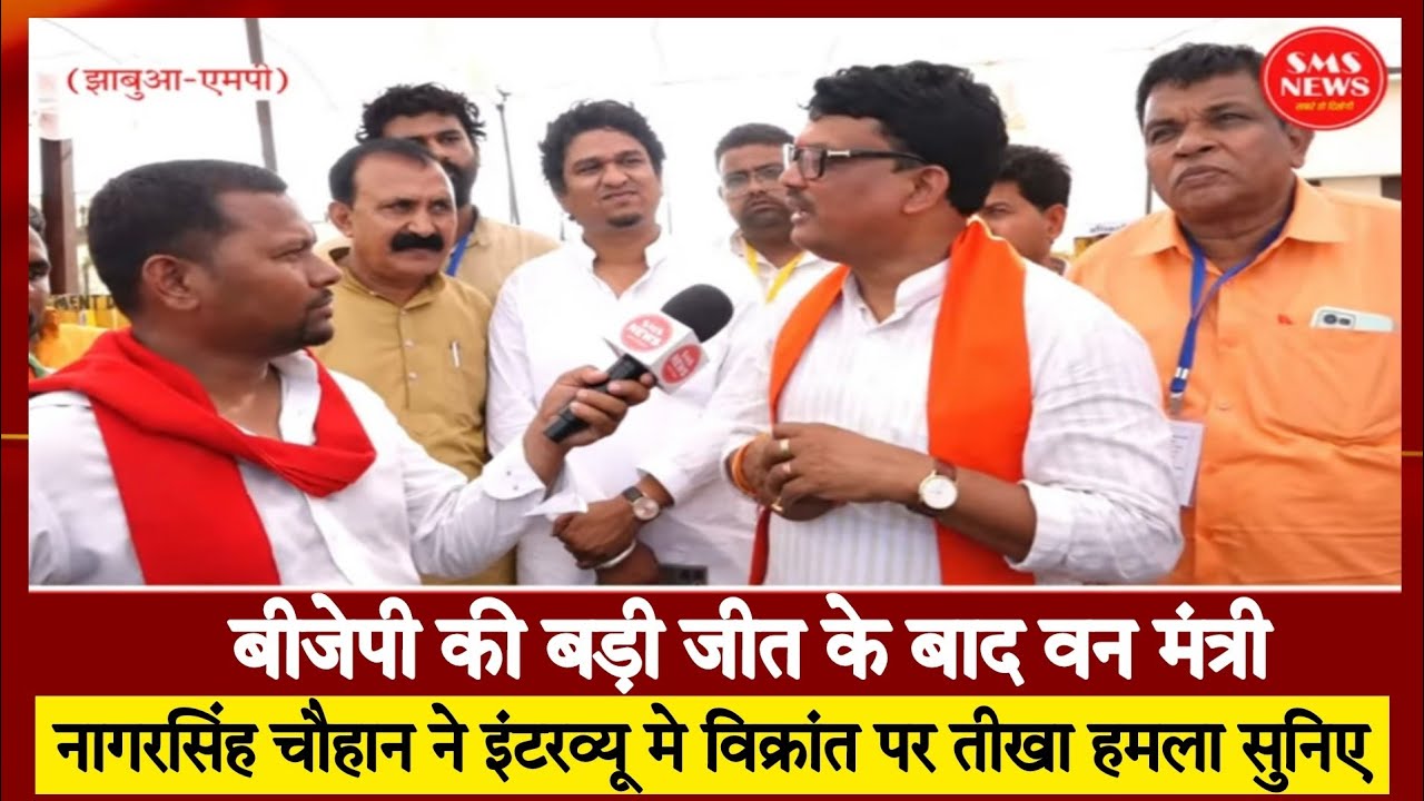 बीजेपी की बड़ी जीत के बाद वन मंत्री नागरसिंह चौहान ने इंटरव्यू मे विक्रांत पर तीखा हमला सुनिए