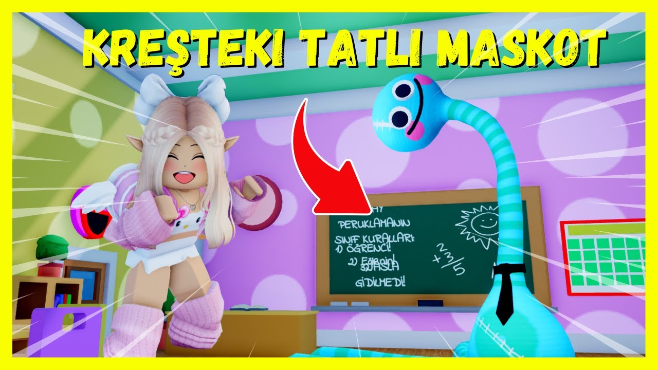 KREŞTEKİ TATLI MASKOT🐠ROBLOX ESCAPE MR WIGGLES SCHOOL