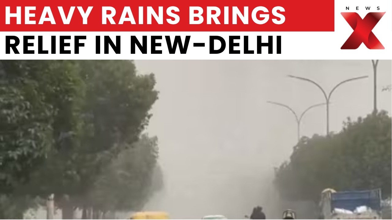 Delhi NCR Rain Alert | Heavy Thunderstorm Brings Relief As Monsoon Advances Across India | NewsX