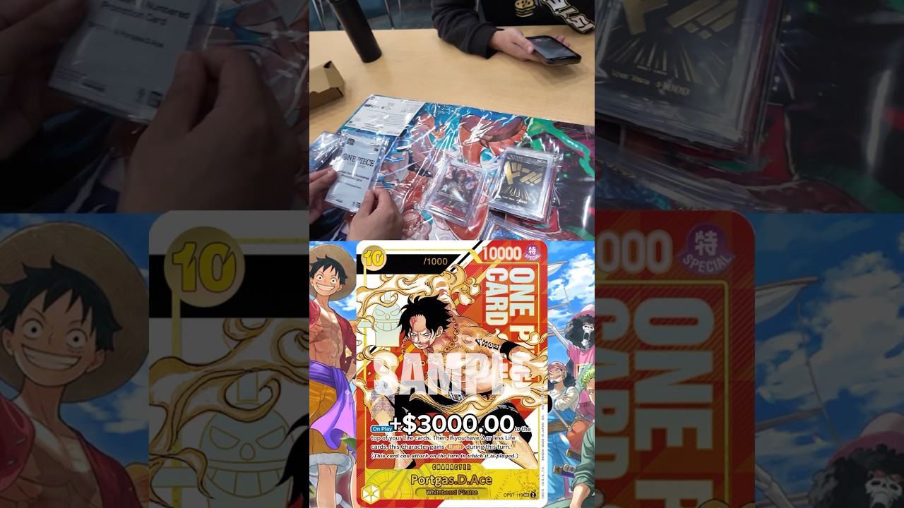 One Piece TCG Regionals 1st Place Prizing w/ @XellTCG #onepiece #optcg #tcg #manga #strawhat