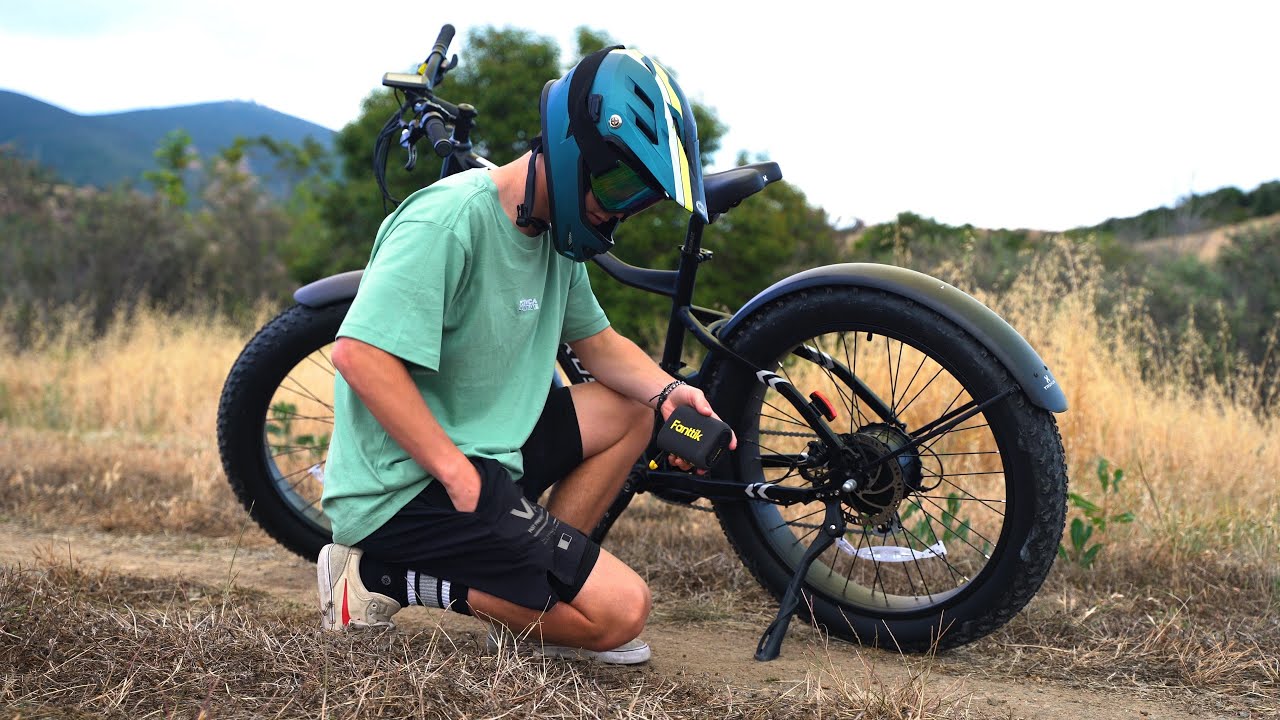 When your bike gets a flat tire outside...