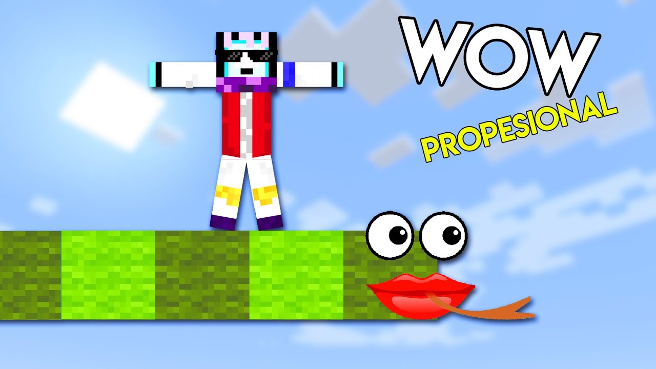 AKU PAMER KEJANTANAN DENGAN PARKOUR ULAR DI MINECRAFT