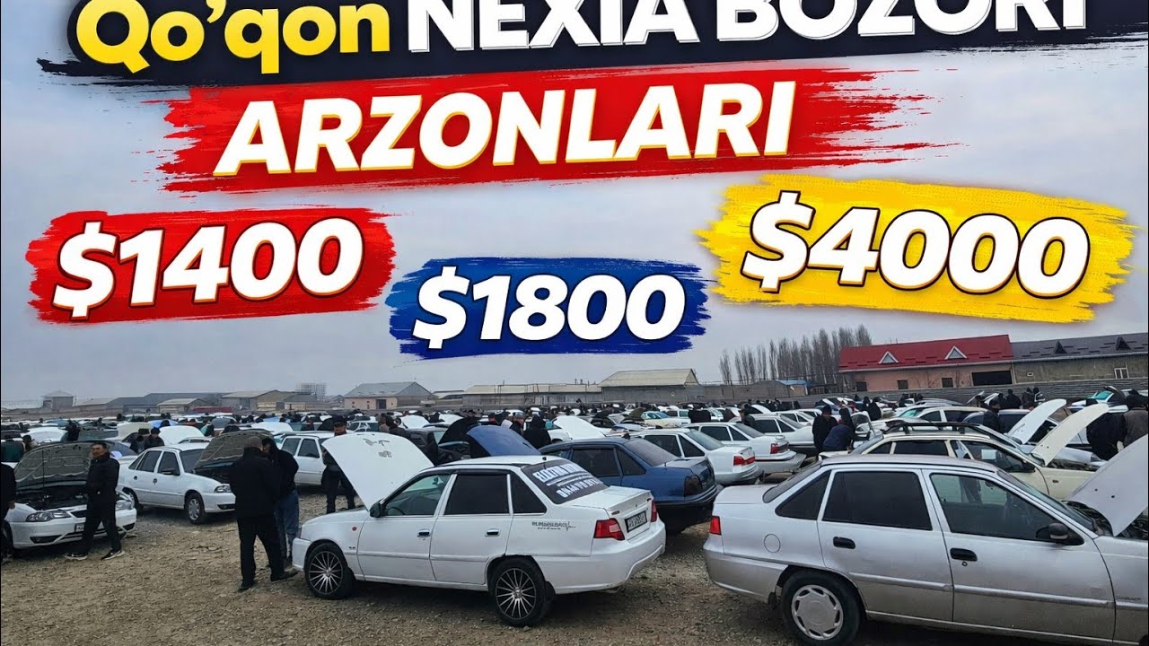 QOʻQON BOZORDAN NEXIA 1 2 1400 $ 2000$ 3000$ ARZONLARIDAN