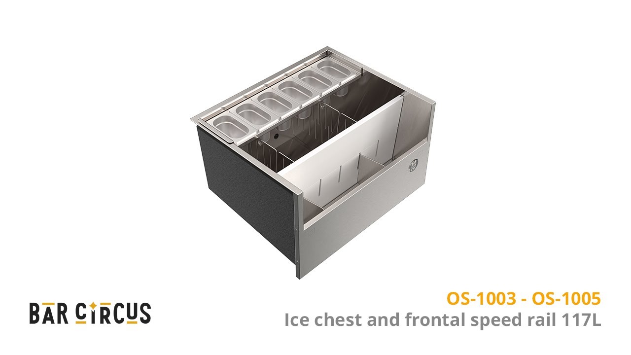 Ice chest and frontal speed rail 117L - OS-1003/OS-1005